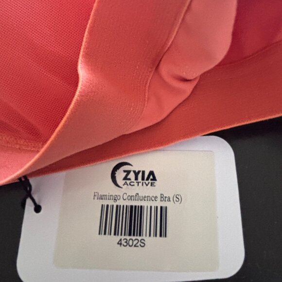 Zyia Active Flamingo Confluence Sports Bra S Padded Supportive Fit For Women - Picture 6 of 10